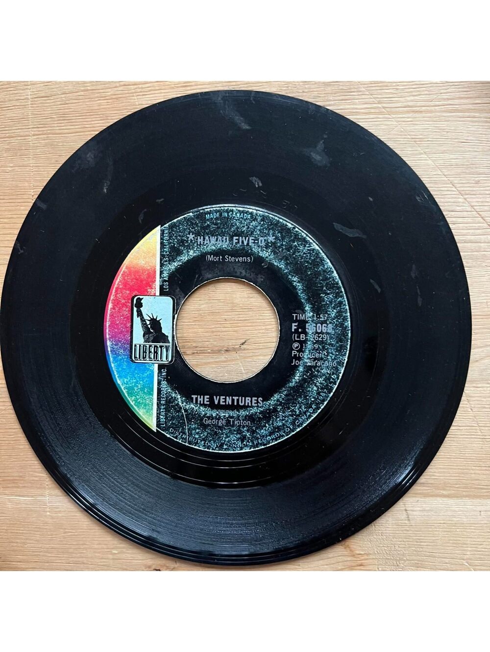 The Ventures - Hawaii Five-O/Soul Breeze 45rpm VG+ R13